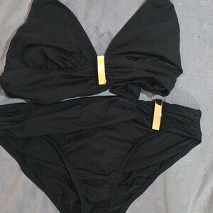 2Bamboo Swim Suit Bikini Halter sz M
